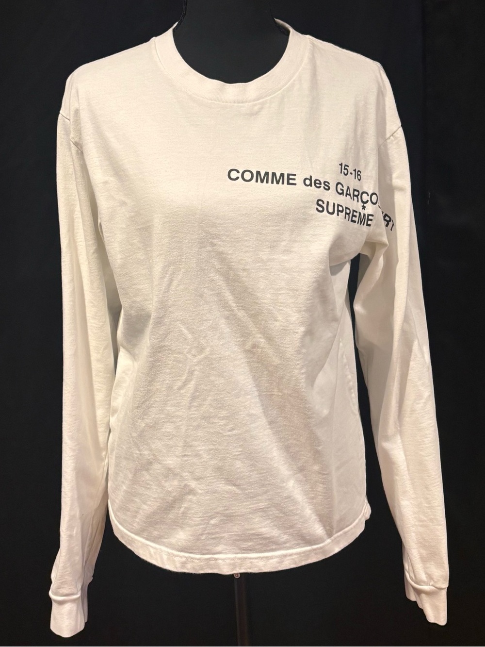 COMME DE GARCONS SUPREME Long Sleeve T-Shirt White